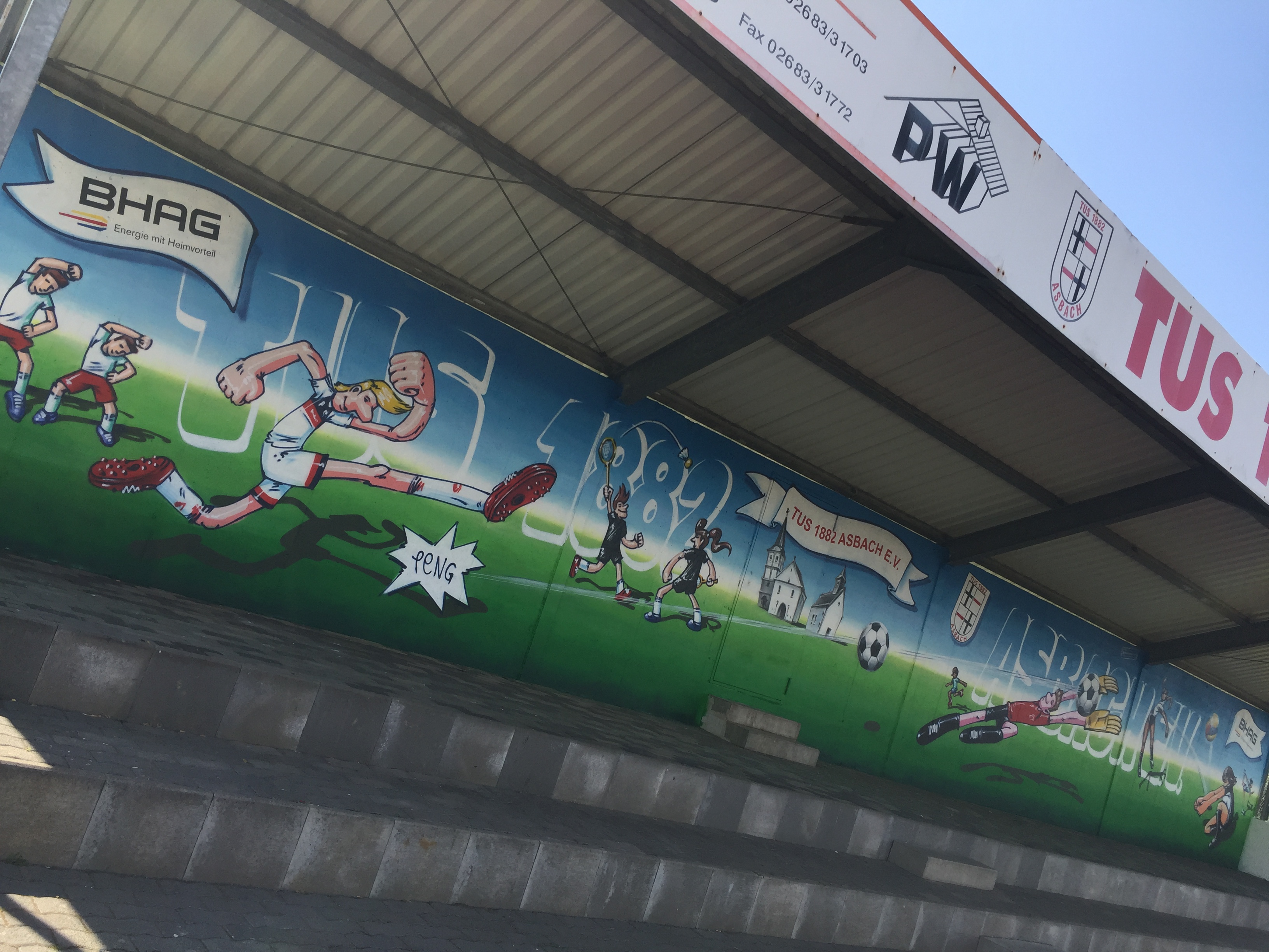 2020 - Graffiti Tribüne TUS Asbach